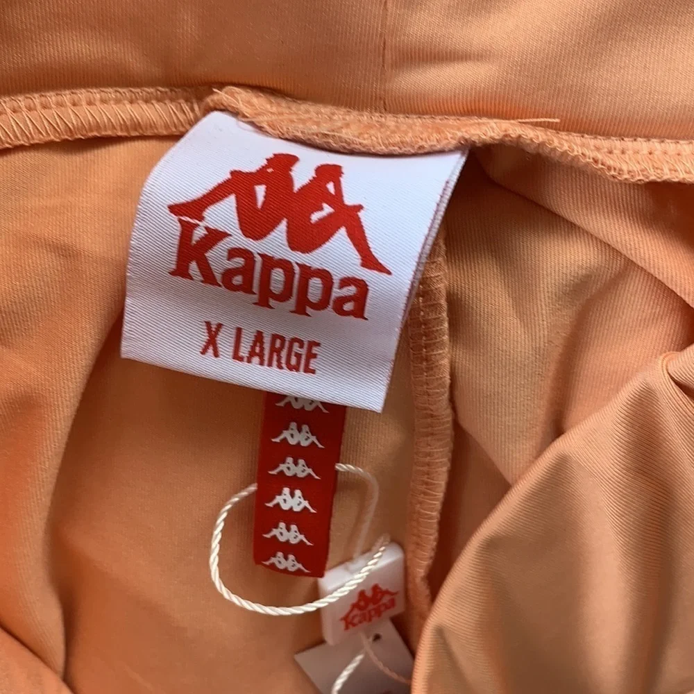 Kappa Logo Taping Legging Peach Biker Athletic Shorts sz XL